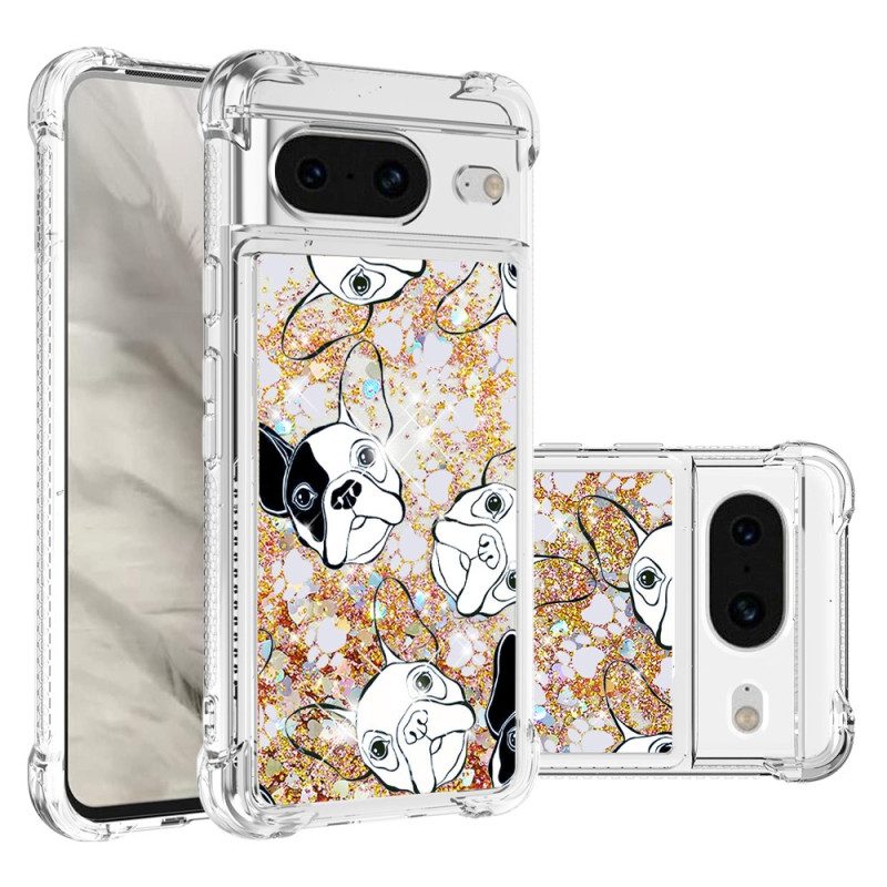 Case Google Pixel 8 Puhelinkuoret Mr Dog Glitter