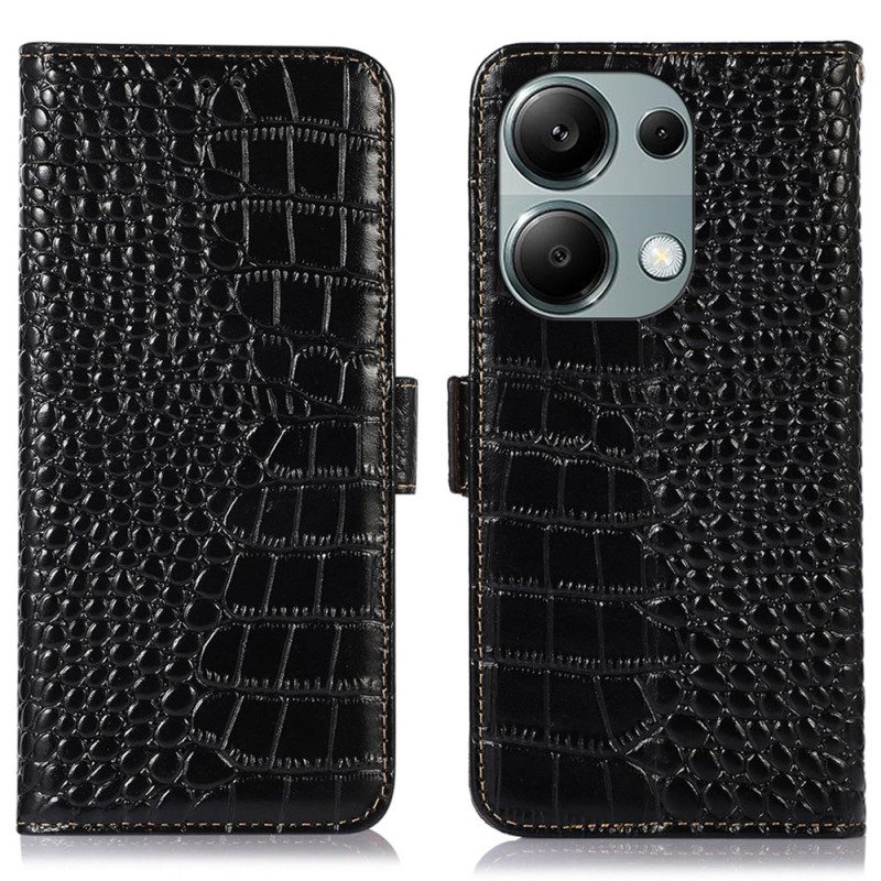 Kotelot Xiaomi Redmi Note 13 Pro 4g Crocodile Design Rfid-estotekniikka