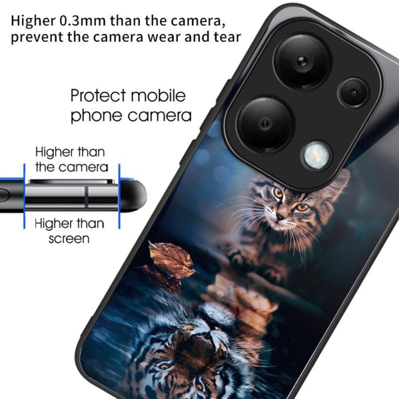 Kuori Xiaomi Redmi Note 13 Pro 4g Cat And Tiger Tempered Glass Suojakuori