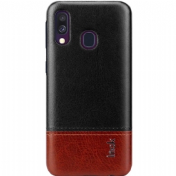 Case Samsung Galaxy A40 Imak Bicolor Keinonahka