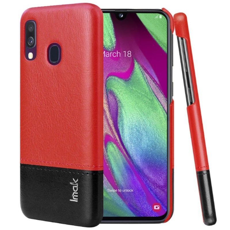 Case Samsung Galaxy A40 Imak Bicolor Keinonahka