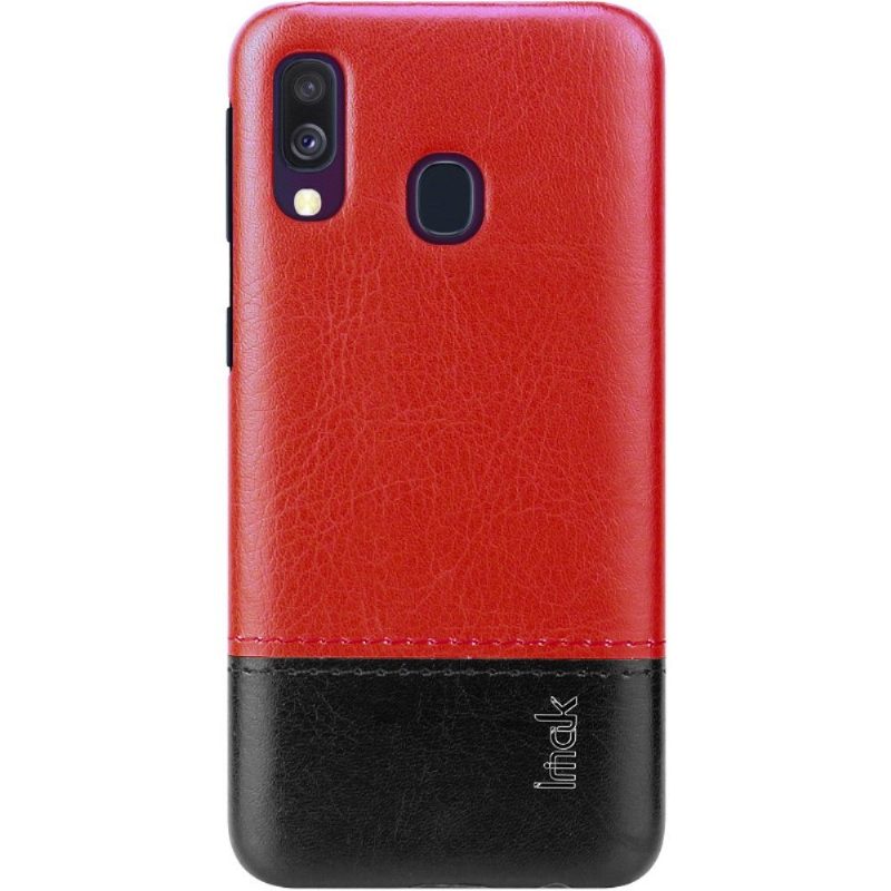 Case Samsung Galaxy A40 Imak Bicolor Keinonahka