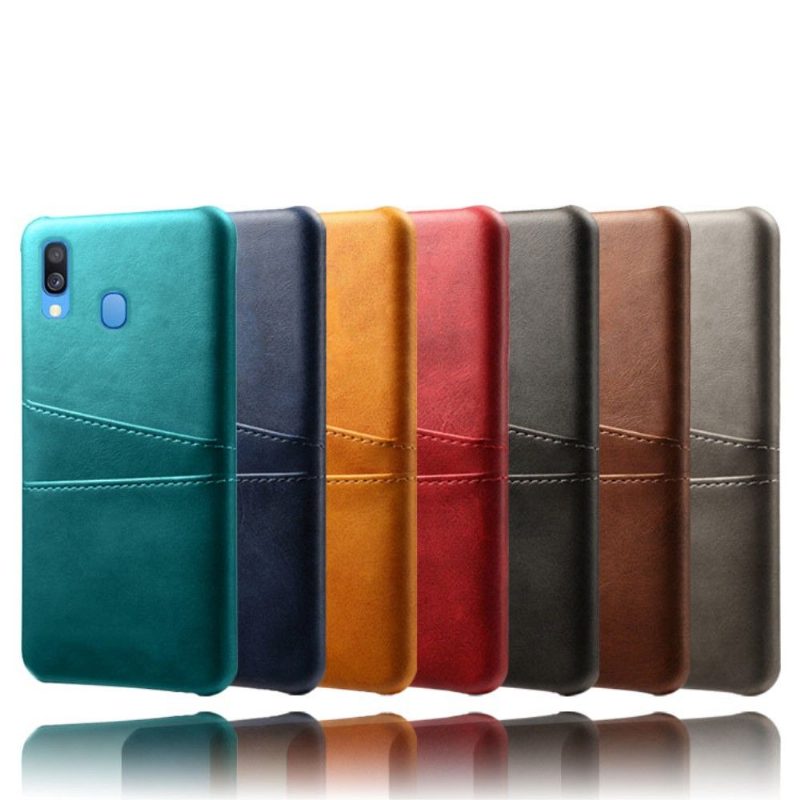 Case Samsung Galaxy A40 Murtumaton Puhelinkuoret Melody Leather Effect -korttikotelo