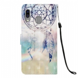 Flip Case Samsung Galaxy A40 Hemming Dream Catcher -kortin Haltija