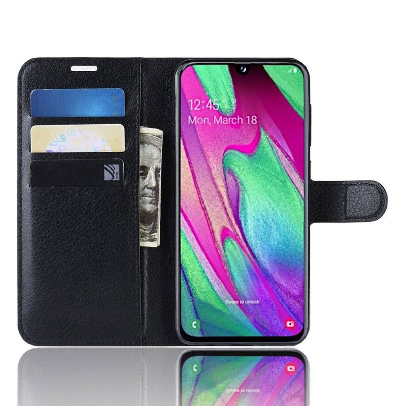 Kotelot Samsung Galaxy A40 Style Nahkainen Korttikotelo