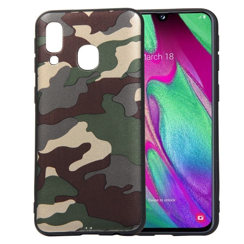 Kuori Samsung Galaxy A40 Alkuperäinen Military Camouflage Gel