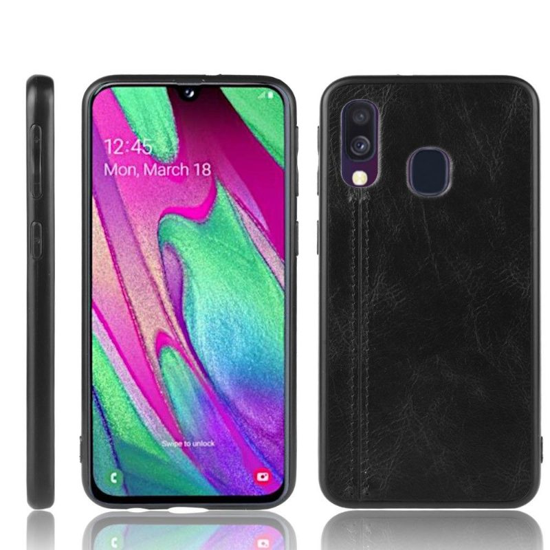 Kuori Samsung Galaxy A40 Hemming Nahkaefekti