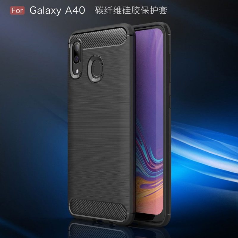 Kuori Samsung Galaxy A40 Hiiliharjattu Geeli