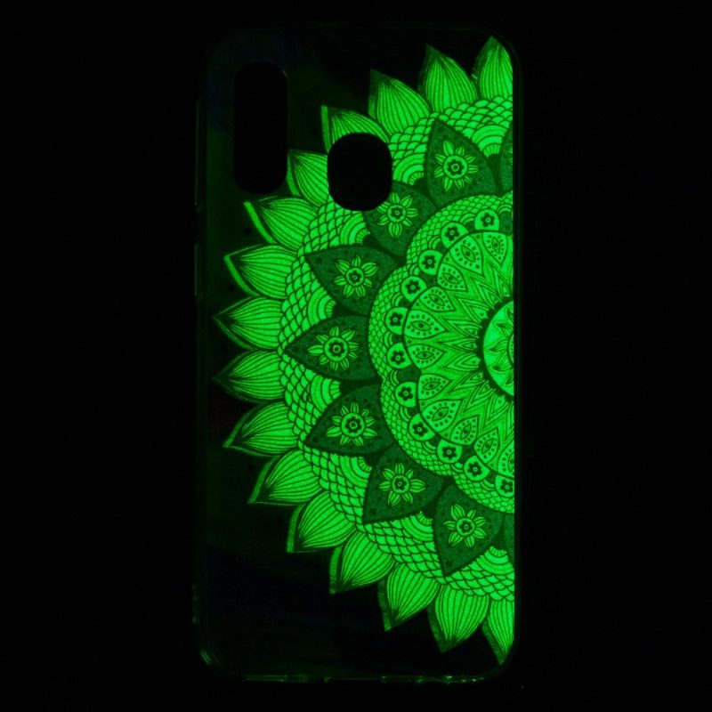 Kuori Samsung Galaxy A40 Luminous Flower Mandala