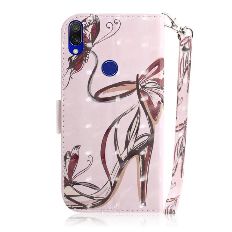 Nahkakuori Samsung Galaxy A40 Suojaketju Kuori Pattern Heel