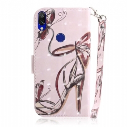 Nahkakuori Samsung Galaxy A40 Suojaketju Kuori Pattern Heel