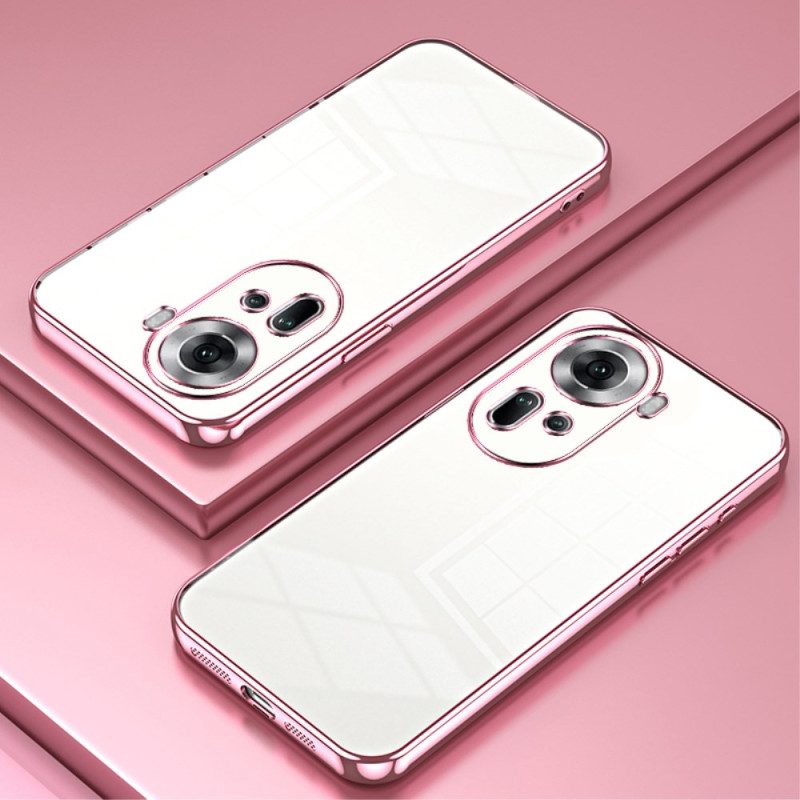 Kuori Oppo Reno 11 5g Läpinäkyvät Metalliset Reunat