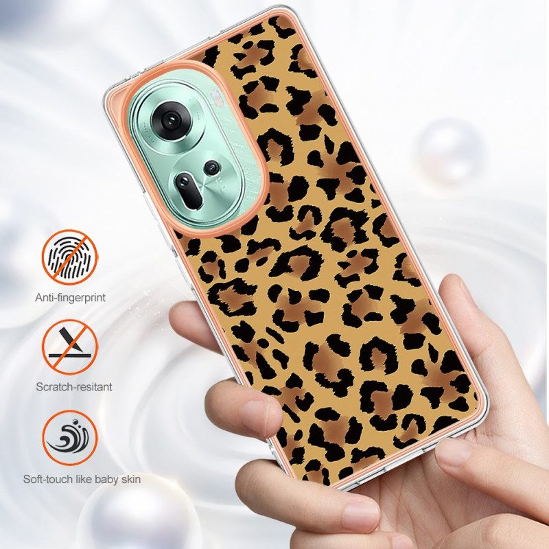 Kuori Oppo Reno 11 5g Leopardikuvio