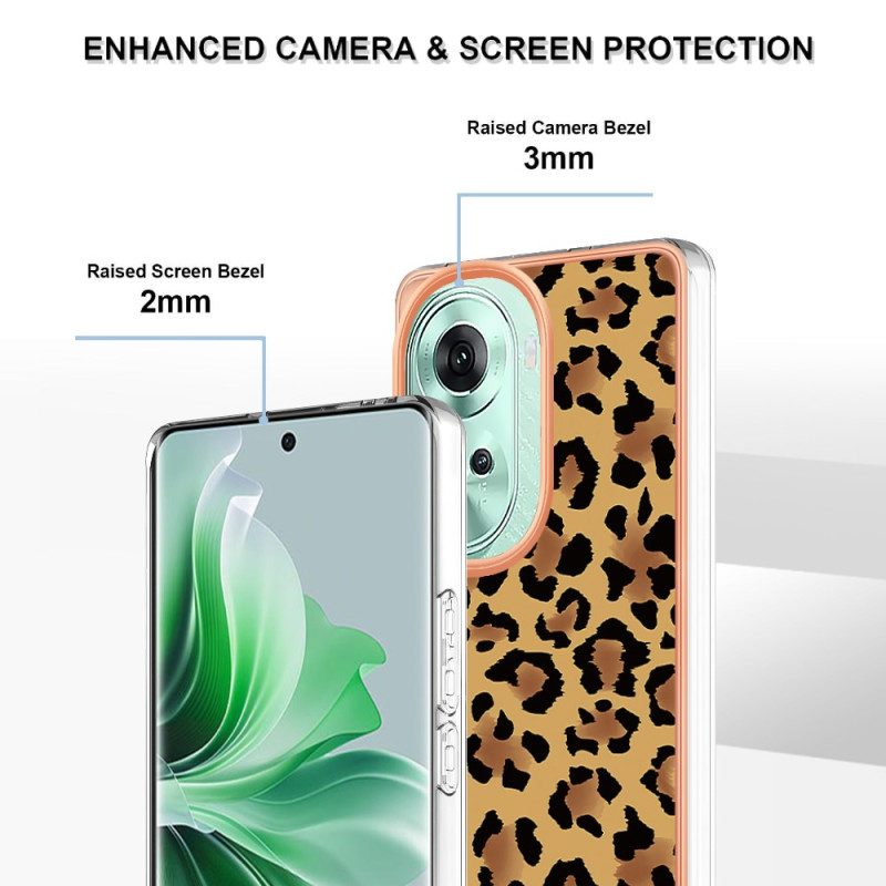 Kuori Oppo Reno 11 5g Leopardikuvio