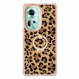 Kuori Oppo Reno 11 5g Leopardprinttisormusteline