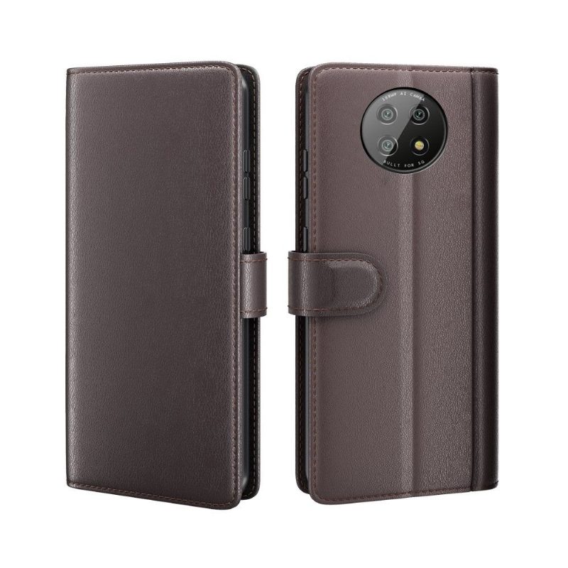 Flip Case Xiaomi Redmi Note 9T Hemming Premium Nahka