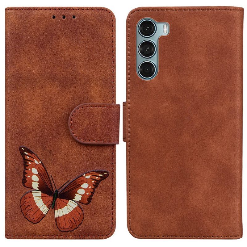 Nahkakotelo Moto G200 5G Skin Touch Butterfly