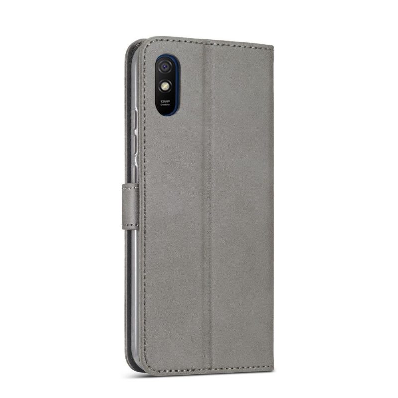 Flip Case Xiaomi Redmi 9A Hemming Leather Effect Lc.imeeke