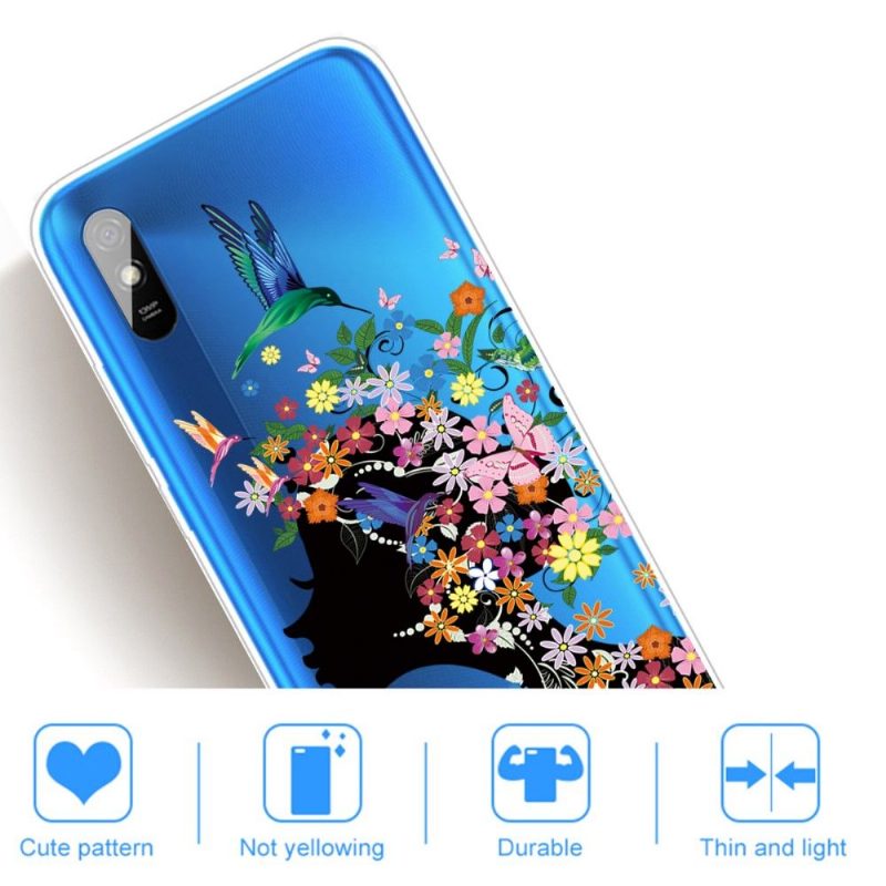 Kuori Xiaomi Redmi 9A Alkuperäinen Hummingbird Flower