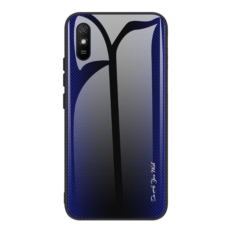 Kuori Xiaomi Redmi 9A Carbon Glass Back