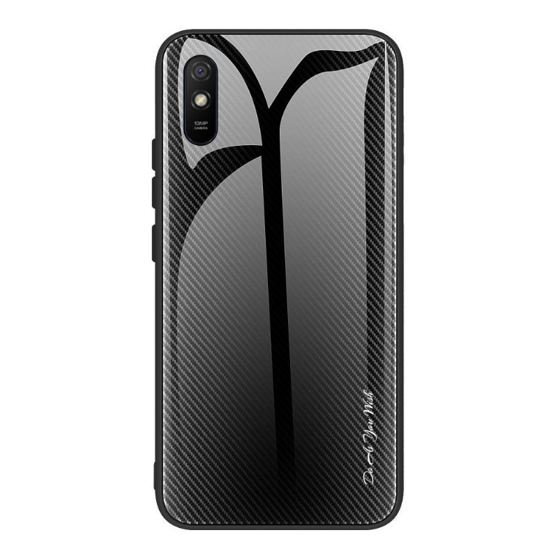 Kuori Xiaomi Redmi 9A Carbon Glass Back