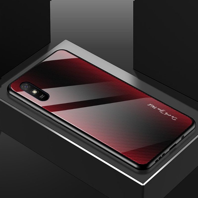 Kuori Xiaomi Redmi 9A Carbon Glass Back