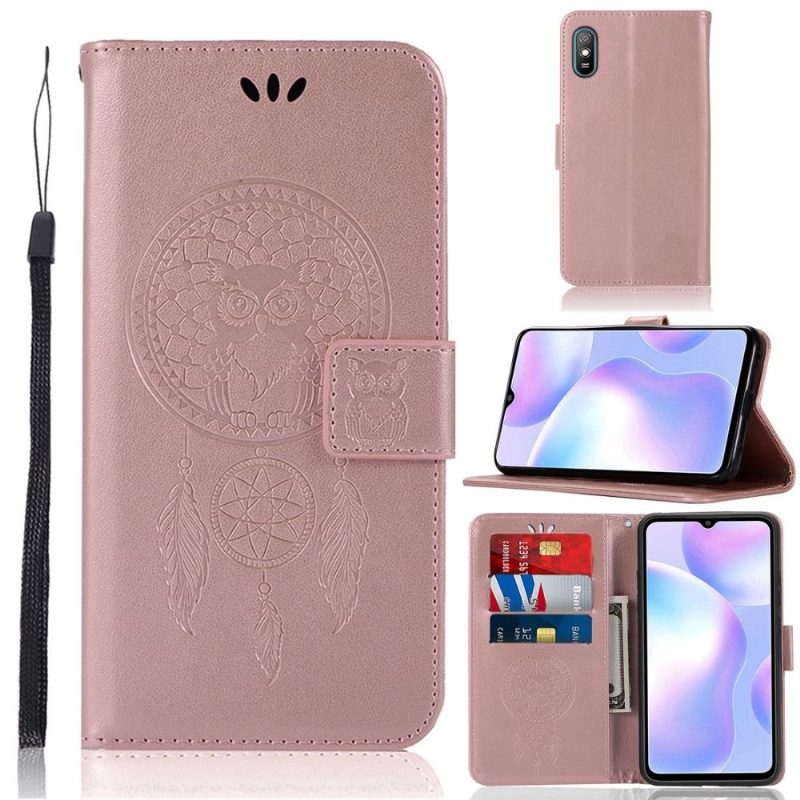 Nahkakuori Xiaomi Redmi 9A Dreamcatcher Pöllö