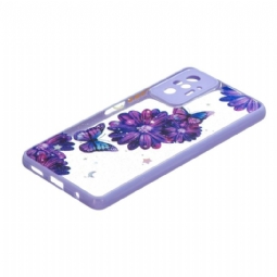 Case Xiaomi Redmi Note 10 Pro Purppuraisia Kukkia Ja Perhosia