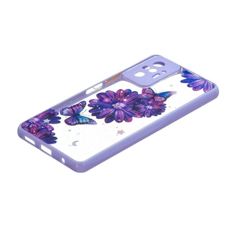 Case Xiaomi Redmi Note 10 Pro Purppuraisia Kukkia Ja Perhosia