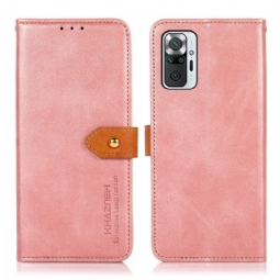 Flip Case Xiaomi Redmi Note 10 Pro Hemming Khazneh Bicolor Keinonahka