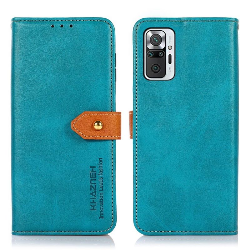 Flip Case Xiaomi Redmi Note 10 Pro Hemming Khazneh Bicolor Keinonahka