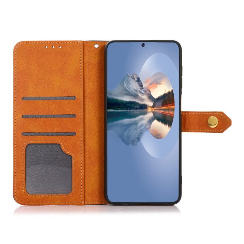 Flip Case Xiaomi Redmi Note 10 Pro Hemming Khazneh Bicolor Keinonahka