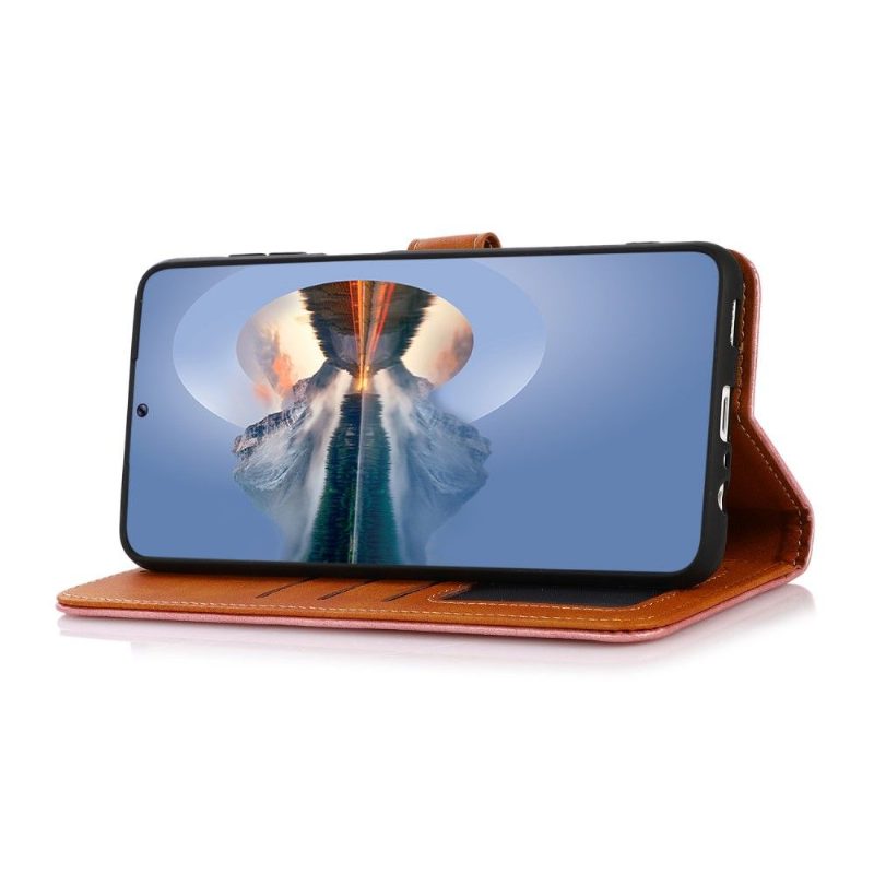 Flip Case Xiaomi Redmi Note 10 Pro Hemming Khazneh Bicolor Keinonahka