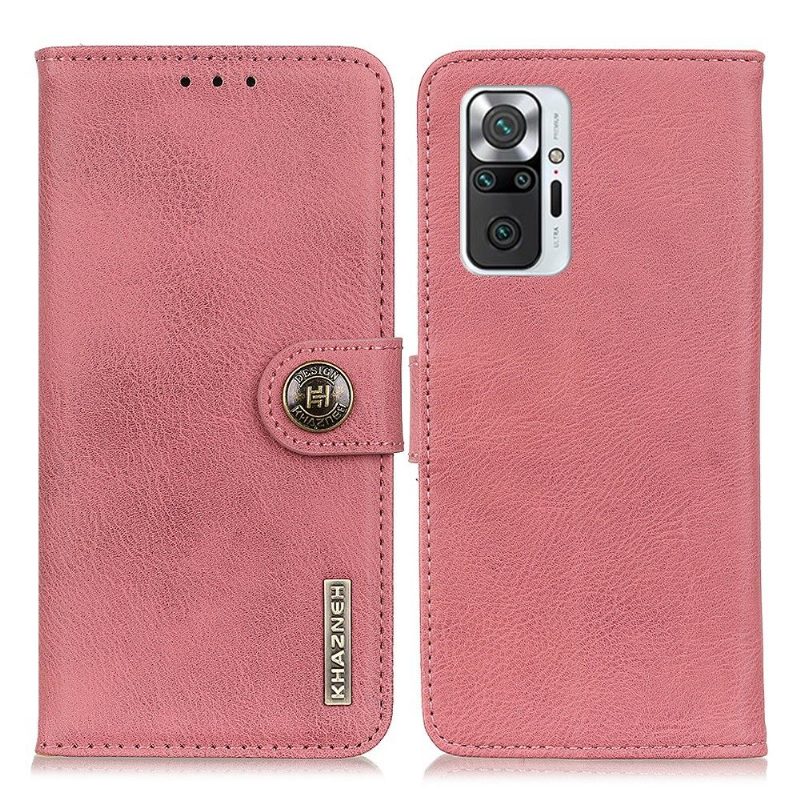 Kotelot Xiaomi Redmi Note 10 Pro Alkuperäinen Khazneh Leather Effect -korttikotelo