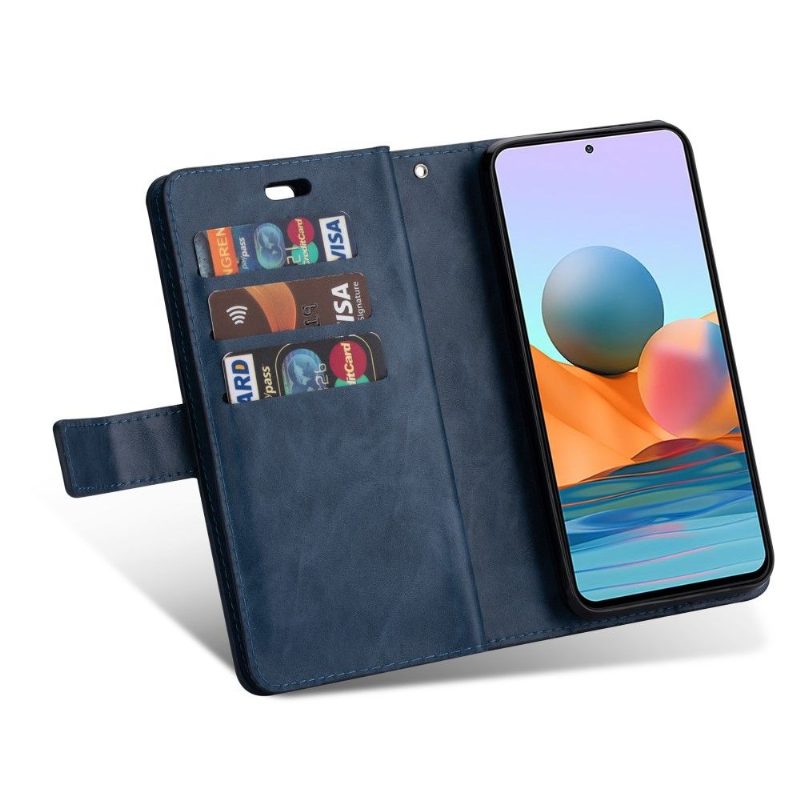 Kotelot Xiaomi Redmi Note 10 Pro Lompakkokotelo Suojaketju Kuori Keinonahkaa