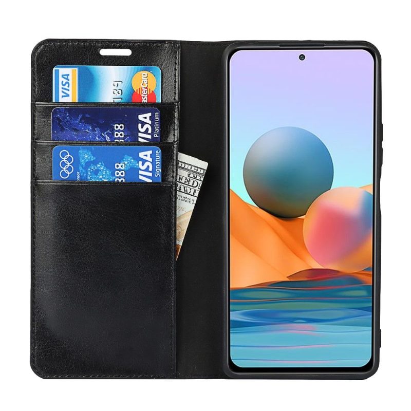 Kotelot Xiaomi Redmi Note 10 Pro Nahkainen Korttipidikkeen Toimintoteline