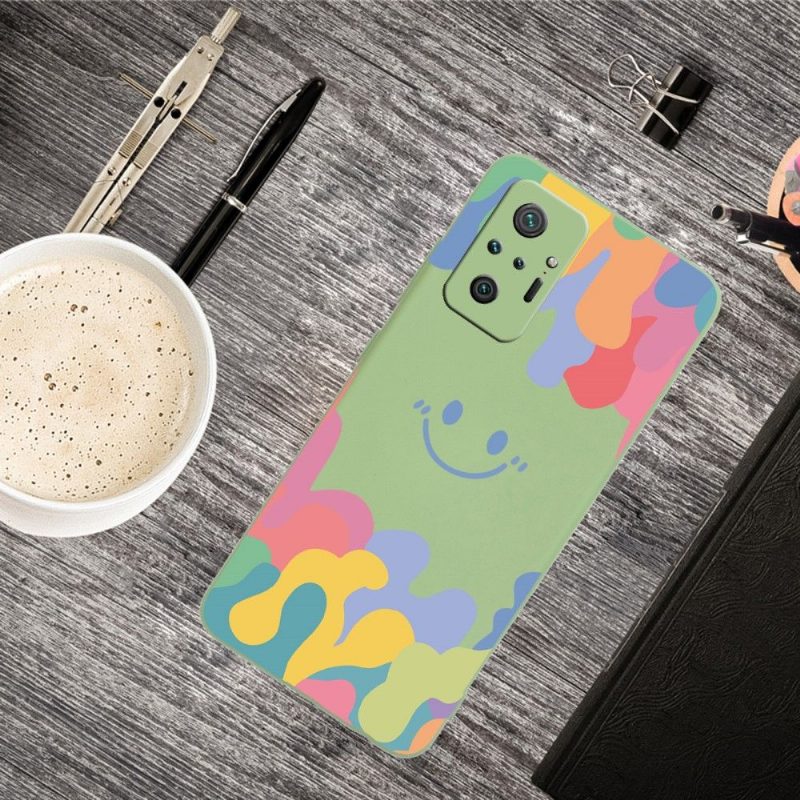 Kuori Xiaomi Redmi Note 10 Pro Hemming Silicone Smiling Splash