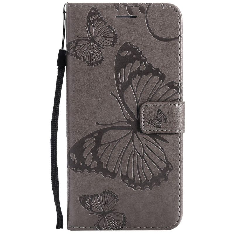 Nahkakotelo Xiaomi Redmi Note 10 Pro Butterflies -toimintotuki