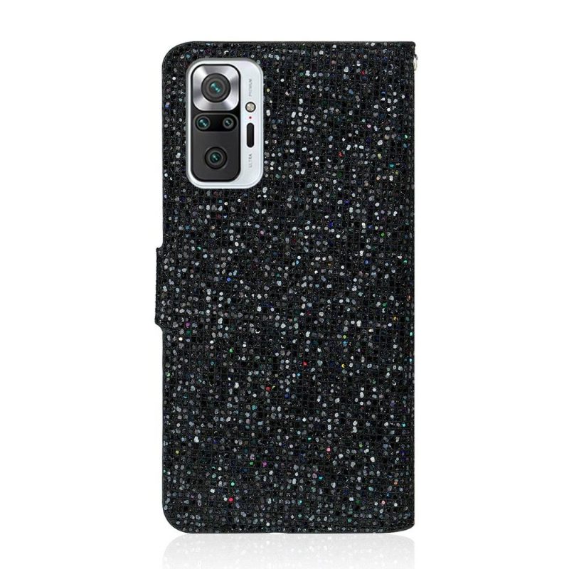 Nahkakotelo Xiaomi Redmi Note 10 Pro Glitter-korttikotelo