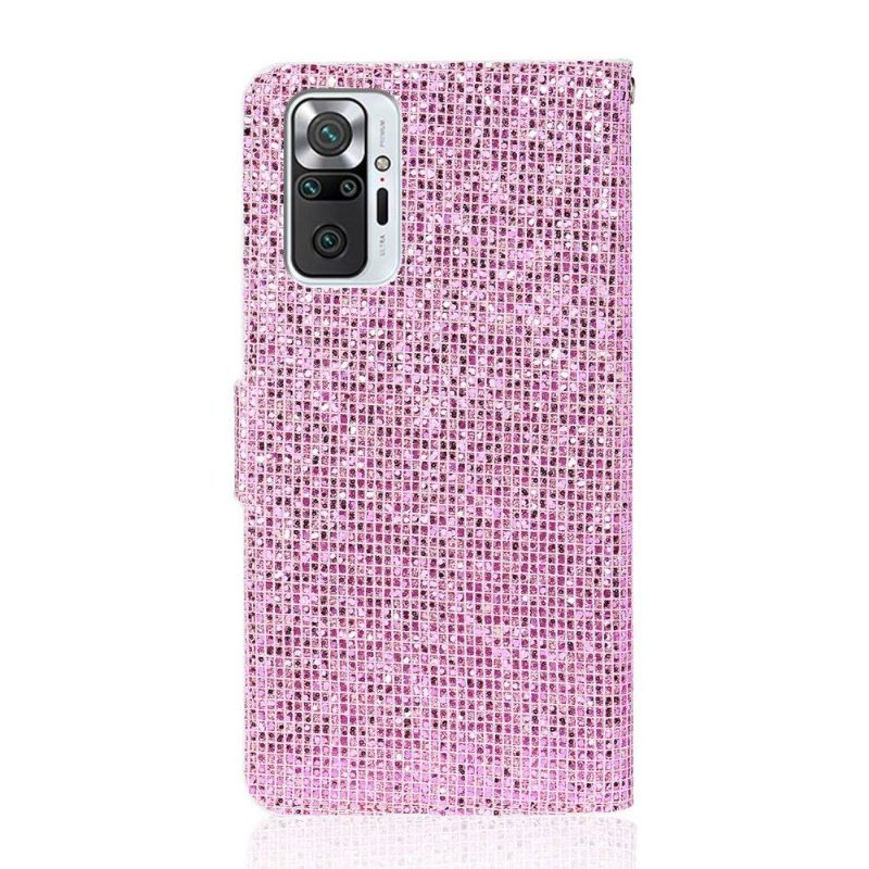 Nahkakotelo Xiaomi Redmi Note 10 Pro Glitter-korttikotelo