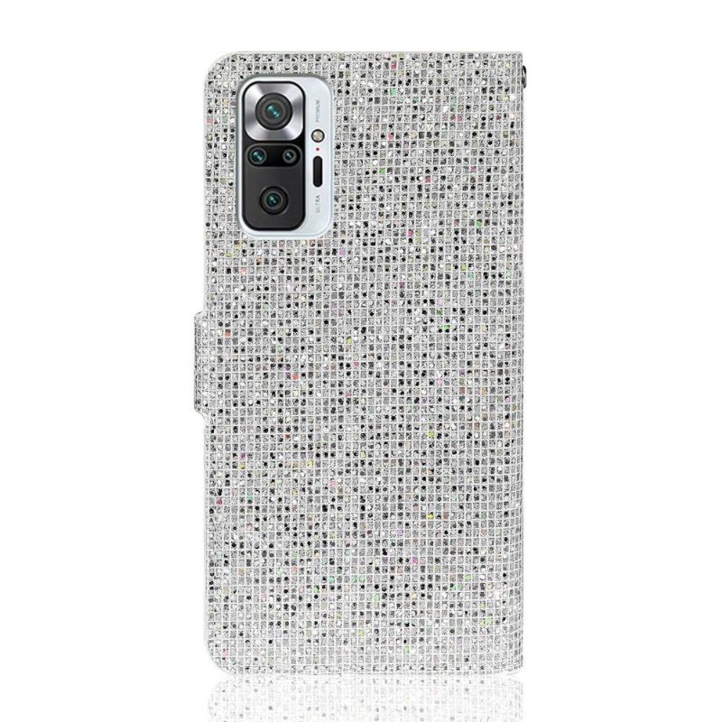 Nahkakotelo Xiaomi Redmi Note 10 Pro Glitter-korttikotelo