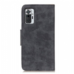 Nahkakuori Xiaomi Redmi Note 10 Pro Hemming Edouard Vintage-keinonahkaa