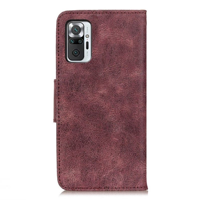 Nahkakuori Xiaomi Redmi Note 10 Pro Hemming Edouard Vintage-keinonahkaa