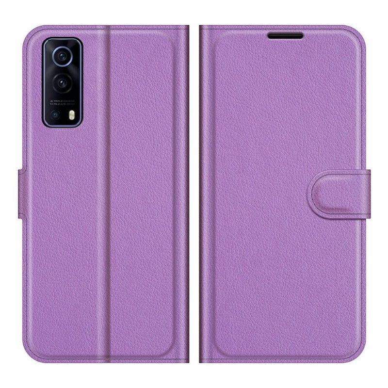 Flip Case Vivo Y72 5G Hemming Lompakkokuori Style Nahka