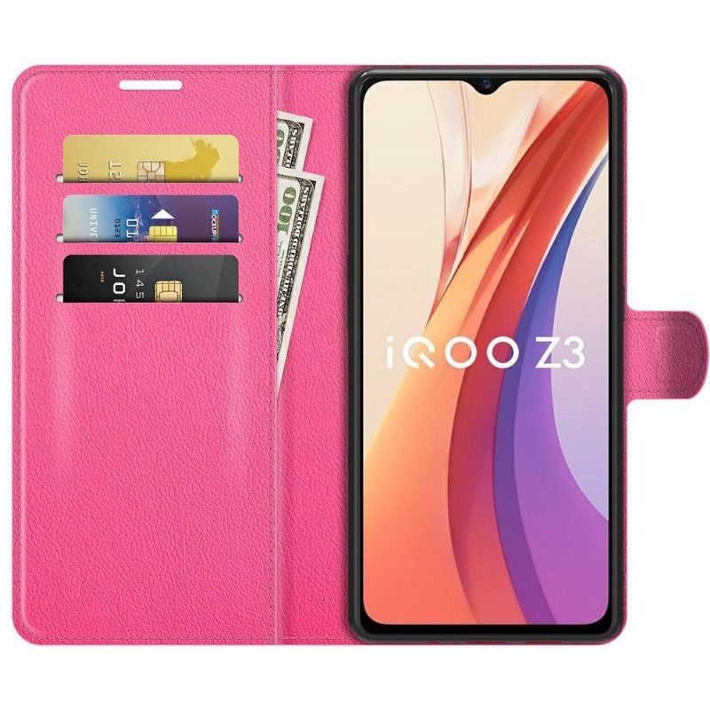 Flip Case Vivo Y72 5G Hemming Lompakkokuori Style Nahka