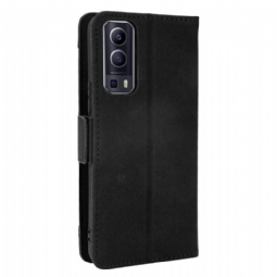 Flip Case Vivo Y72 5G Hemming Premium Korttikotelolla