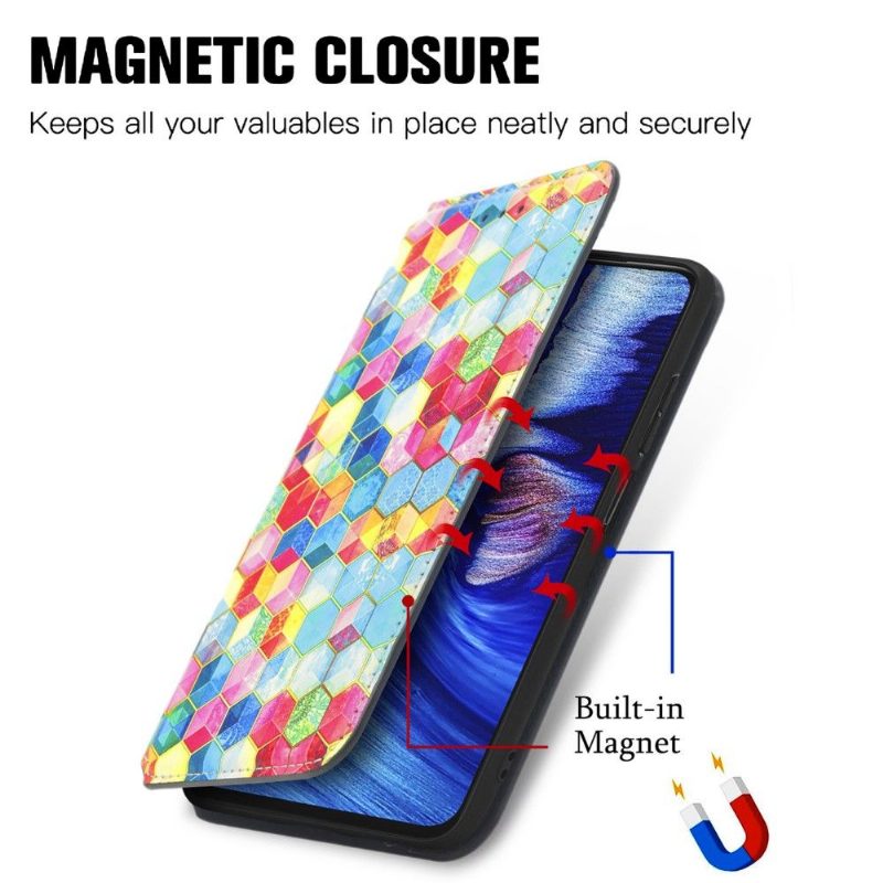 Flip Case Xiaomi Redmi Note 10 5G / Poco M3 Pro Hemming Cube 3d