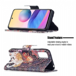 Flip Case Xiaomi Redmi Note 10 5G / Poco M3 Pro Hemming Elephant Patterns