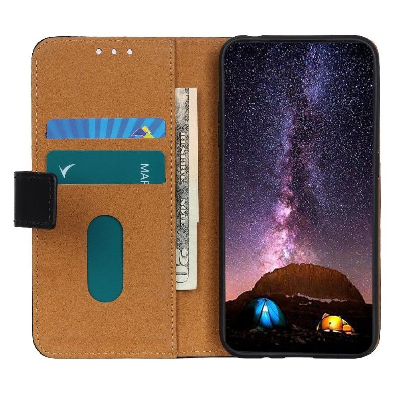 Flip Case Xiaomi Redmi Note 10 5G / Poco M3 Pro Hemming Melody Leather Effect -tukitoiminto