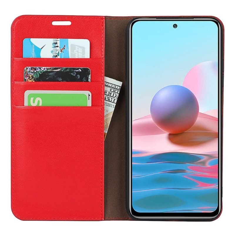 Flip Case Xiaomi Redmi Note 10 5G / Poco M3 Pro Hemming Nahkainen Korttipidikkeen Toimintoteline